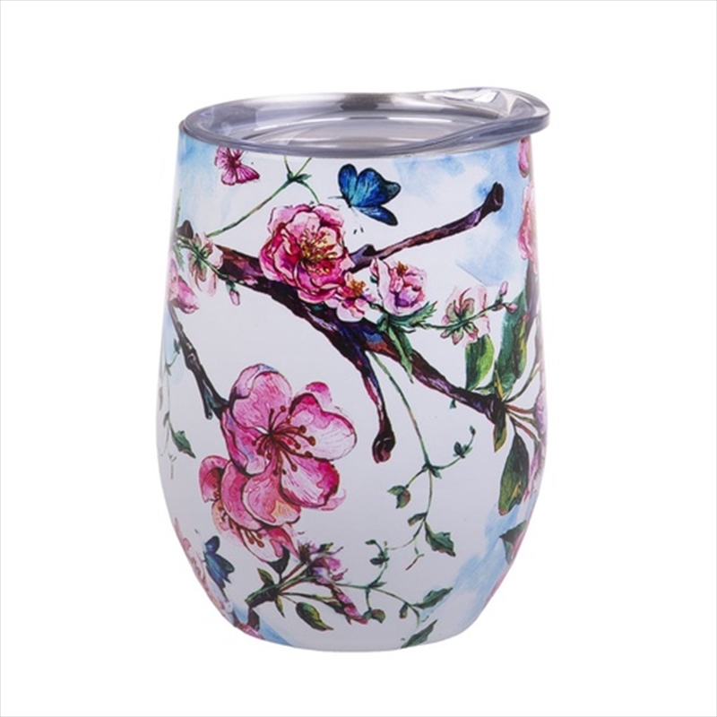 Oasis Stainless Steel Double Wall Insulated Wine Tumbler 330ml - Spring Blossom/Product Detail/Wine
