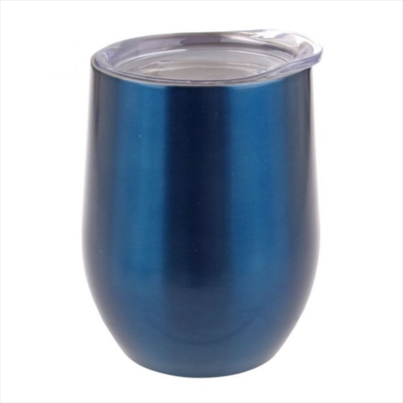 Oasis Stainless Steel Double Wall Insulated Wine Tumbler 330ml - Sapphire/Product Detail/Wine