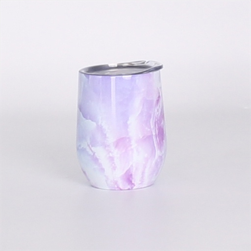 Oasis Stainless Steel Double Wall Insulated Wine Tumbler 330ml - Lilac Marble/Product Detail/Wine