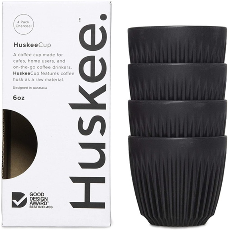 Huskee 6oz Cup  4 packs Charcoal/Product Detail/Glasses, Tumblers & Cups
