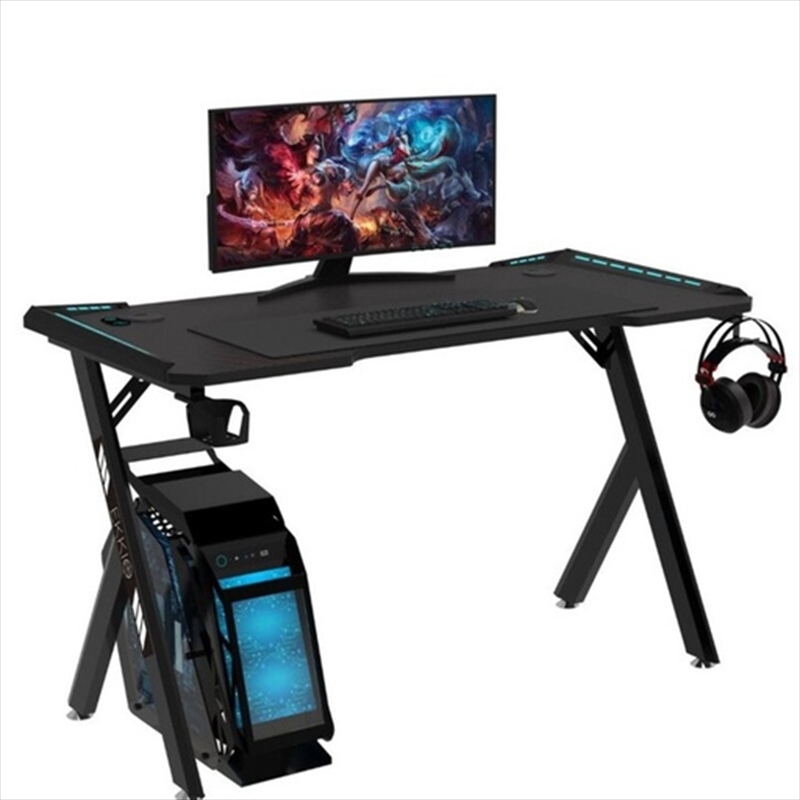 EKKIO RGB Gaming Desk Y Shape Black 140cm/Product Detail/Homewares