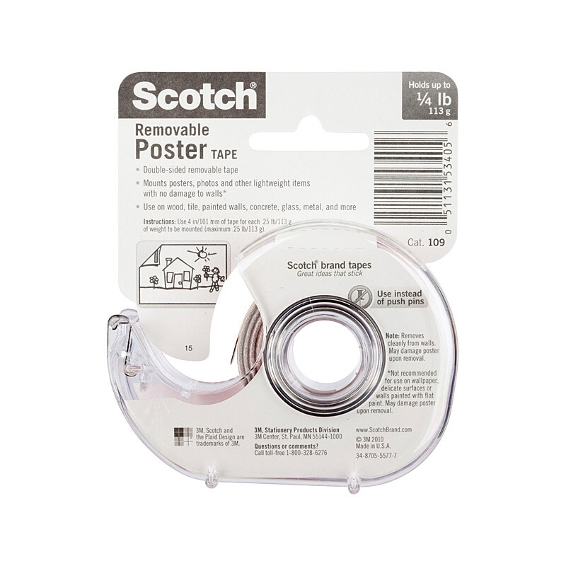 SCOTCH Poster Tape 109 19mm Box of 6/Product Detail/Stationery