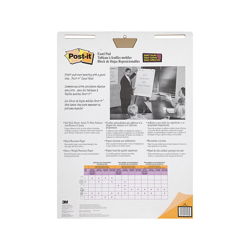 POST-IT Pad 560 Easel Blue 635mm/Product Detail/Stationery