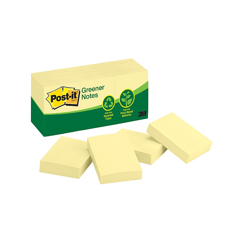 POST-IT Note 653-RP Yellow 35X48 Pack of 12/Product Detail/Stationery