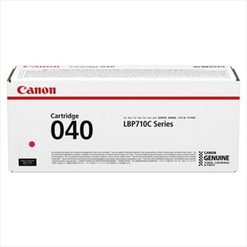 CANON CART040M STD MAGENTA TONER CARTRIDGE 5.4K TO SUIT LBP712CX/Product Detail/Stationery