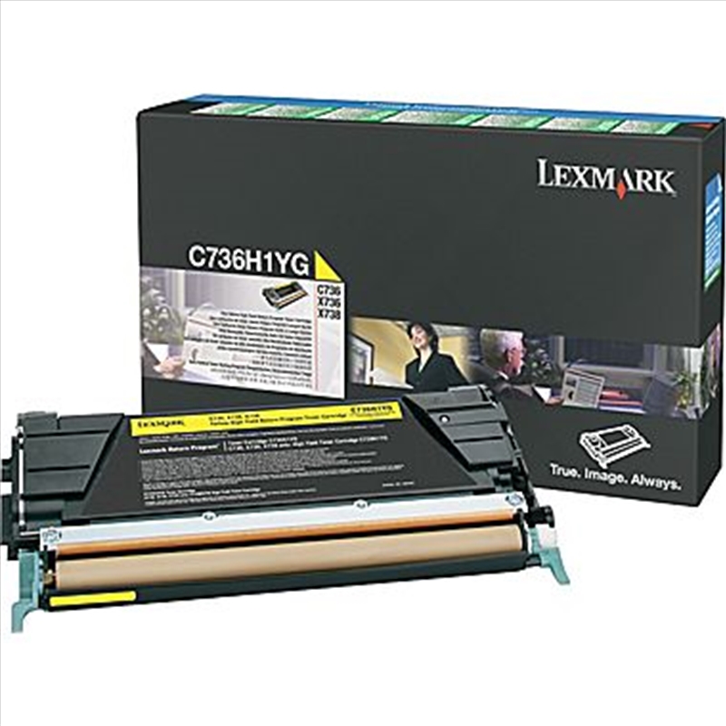 LEXMARK C736H1YG YELLOW TONER PREBATE YIELD 10000 PAGES FOR C736/Product Detail/Stationery