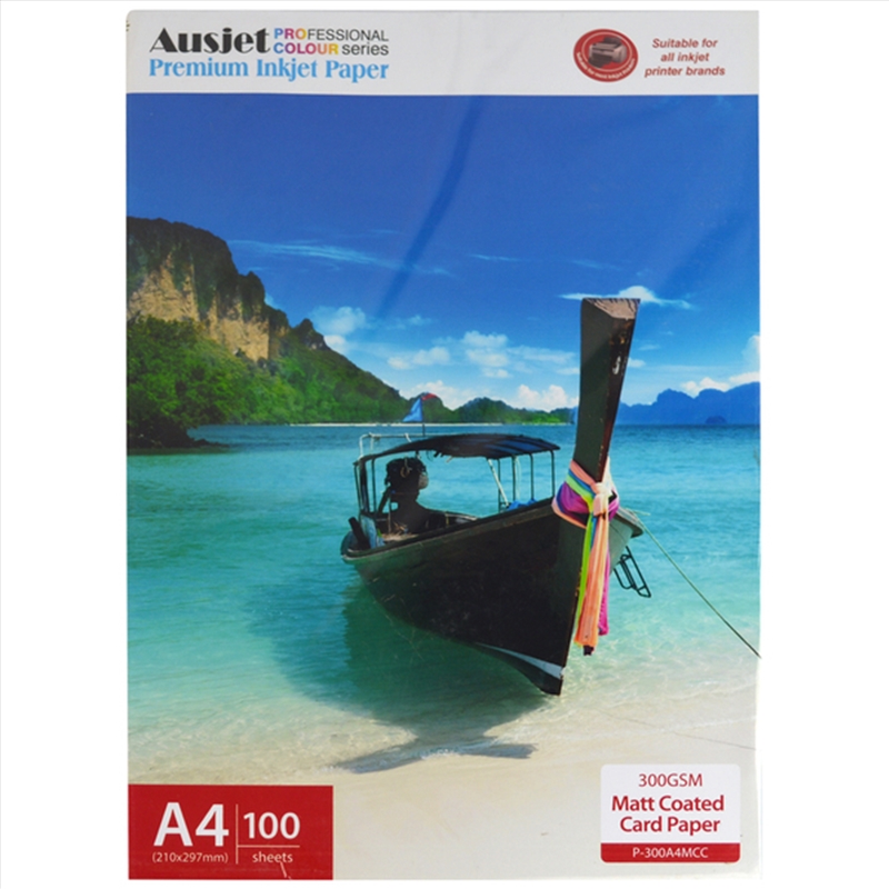 300gm A4 Matt Coated Card Paper 100 Sheets/Product Detail/Stationery