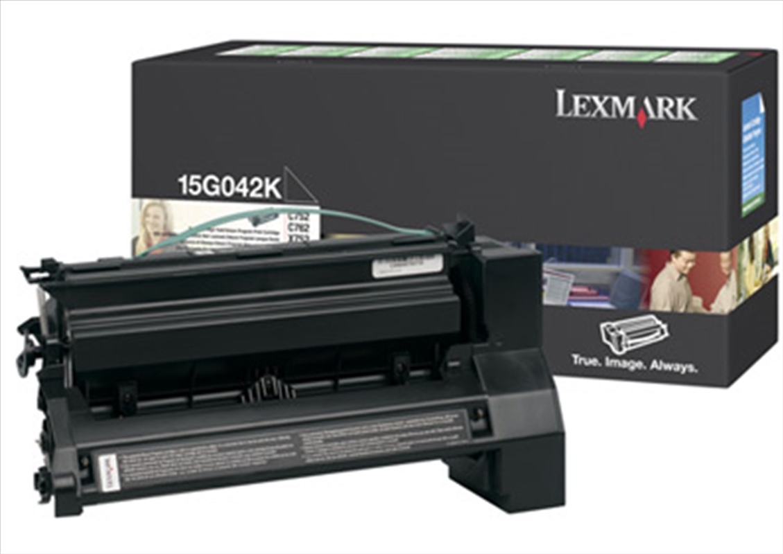 LEXMARK 15G042K BLACK PREBATE TONER YIELD 15000 PAGES FOR C752 760 762/Product Detail/Stationery