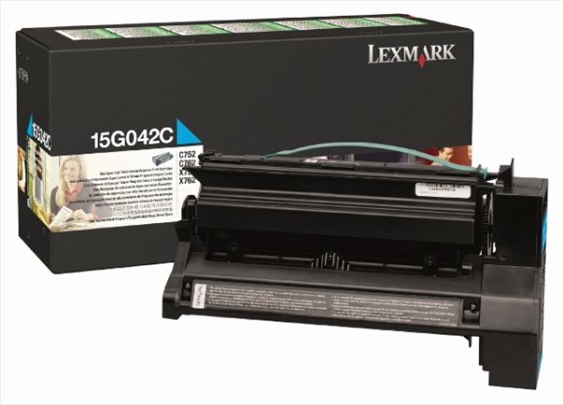 LEXMARK 15G042C CYAN PREBATE TONER YIELD15000 PAGES FOR C752 760 762/Product Detail/Stationery