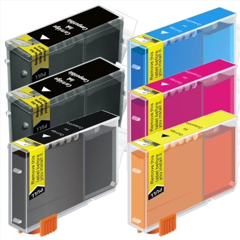 BCI-3 Black / Bci-6 Colours Compatible Inkjet Cartridge Set 6 Ink Cartridges/Product Detail/Stationery