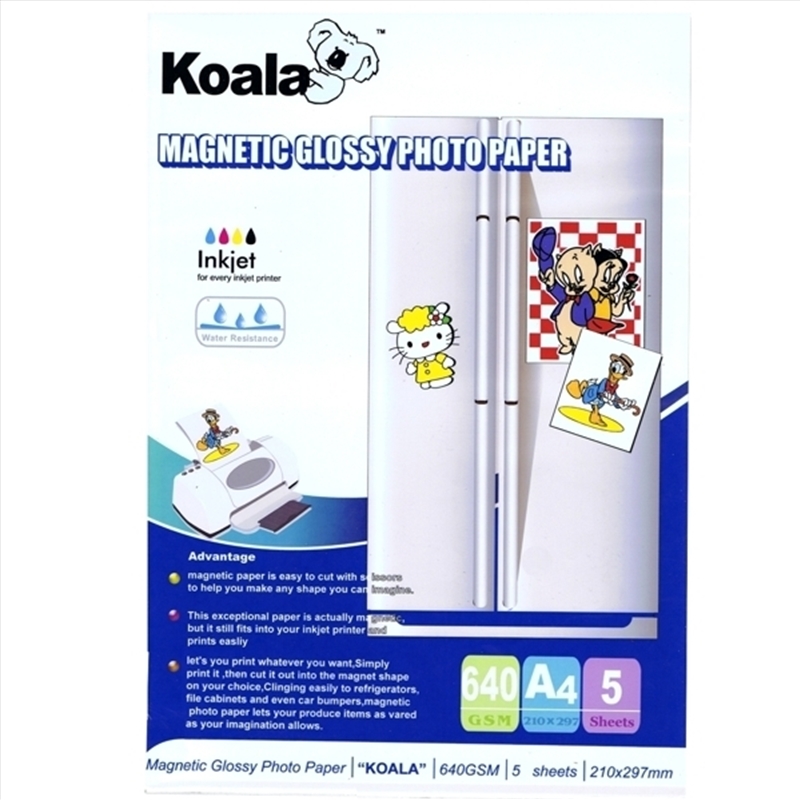 AUSTiC 640gsm Magnetic A4 Glossy Paper 5 Sheets/Product Detail/Stationery