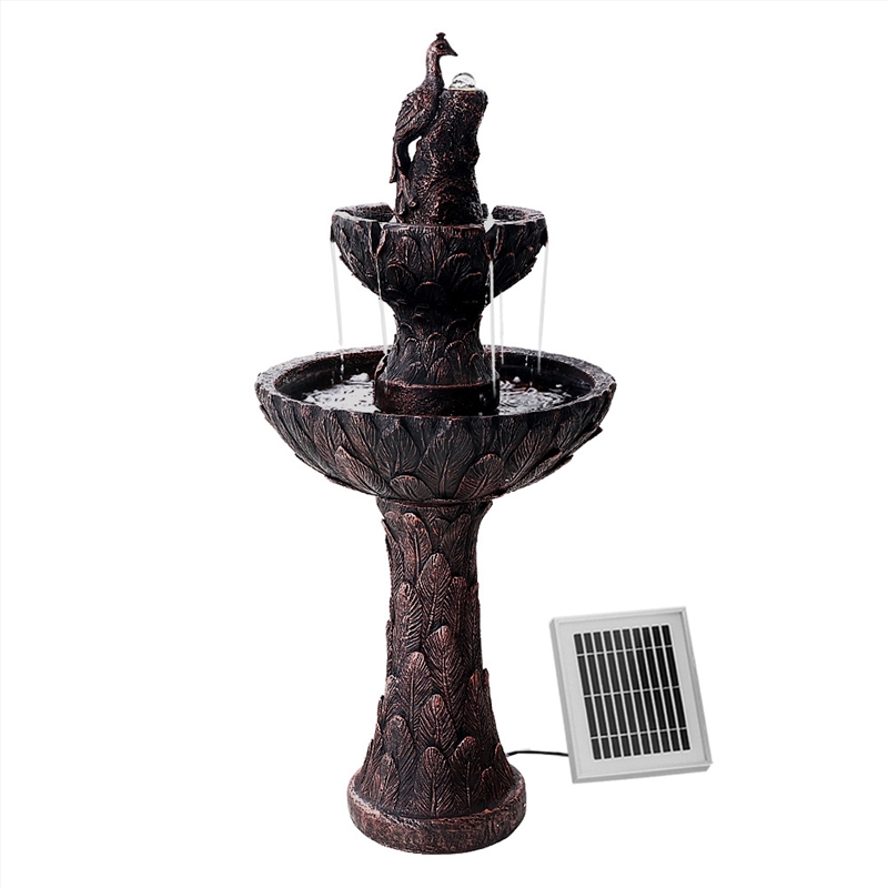 Gardeon Water Solar Fountain Outdoor Bird Bath Peacock Cascading/Product Detail/Outdoor
