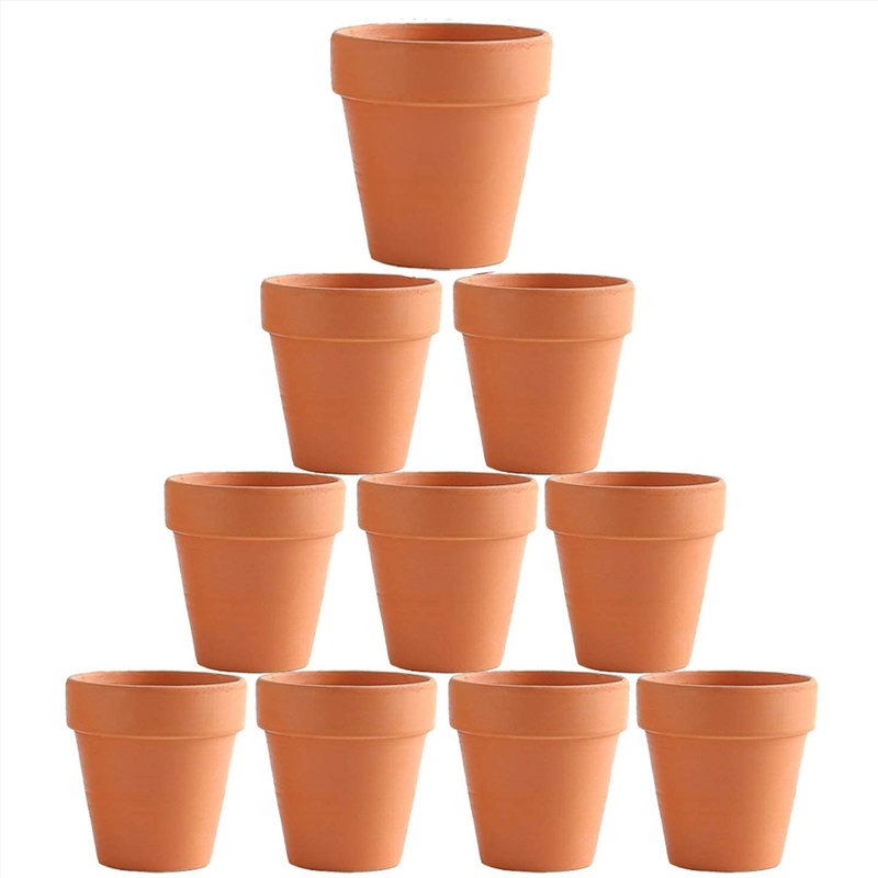 10x 8cm Flower Pot Pots Clay Ceramic Plant Drain Hole Succulent Cactus Nursery Planter/Product Detail/Outdoor
