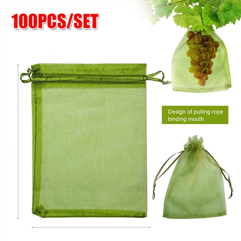 100PCS 15*20cm Fruit Net Bags Agriculture Garden Vegetable Protection Mesh Insect Proof/Product Detail/Kitchenware