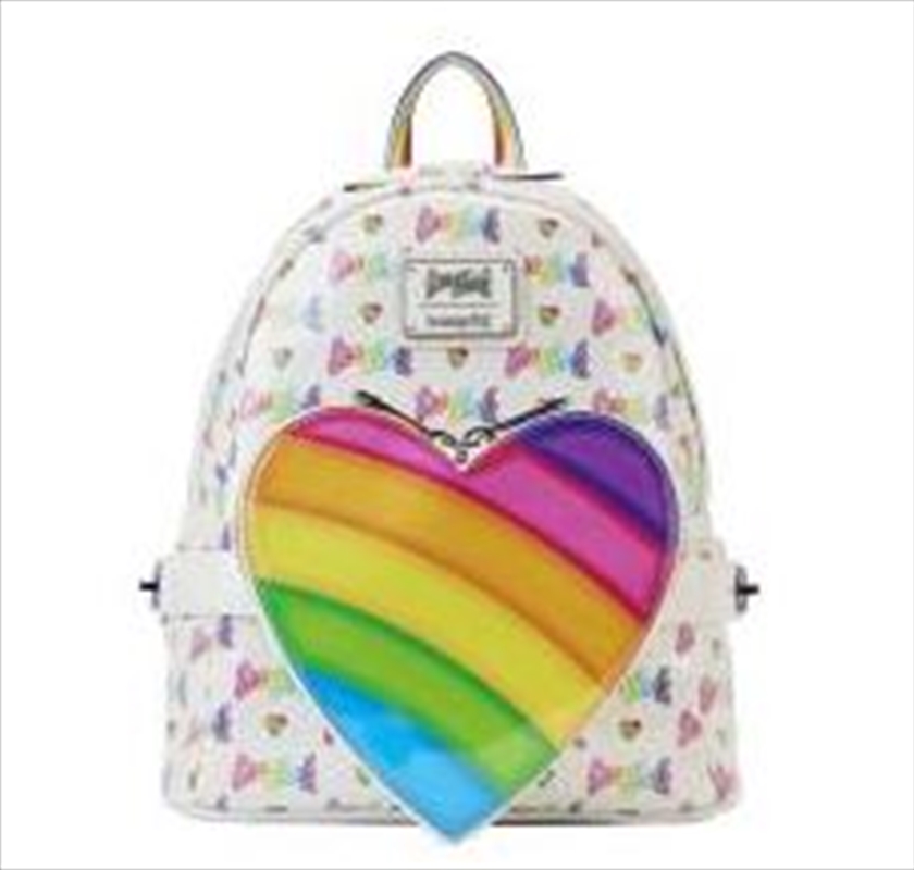Loungefly Lisa Frank - Logo Heart Detach Rainbow Mini Backpack/Product Detail/Bags