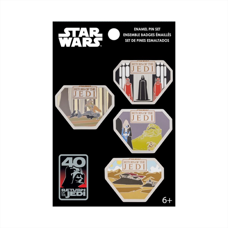 Star Wars: Return of the JediJ 40th Anniversary - Enamel Pin 4-Pack/Product Detail/Buttons & Pins