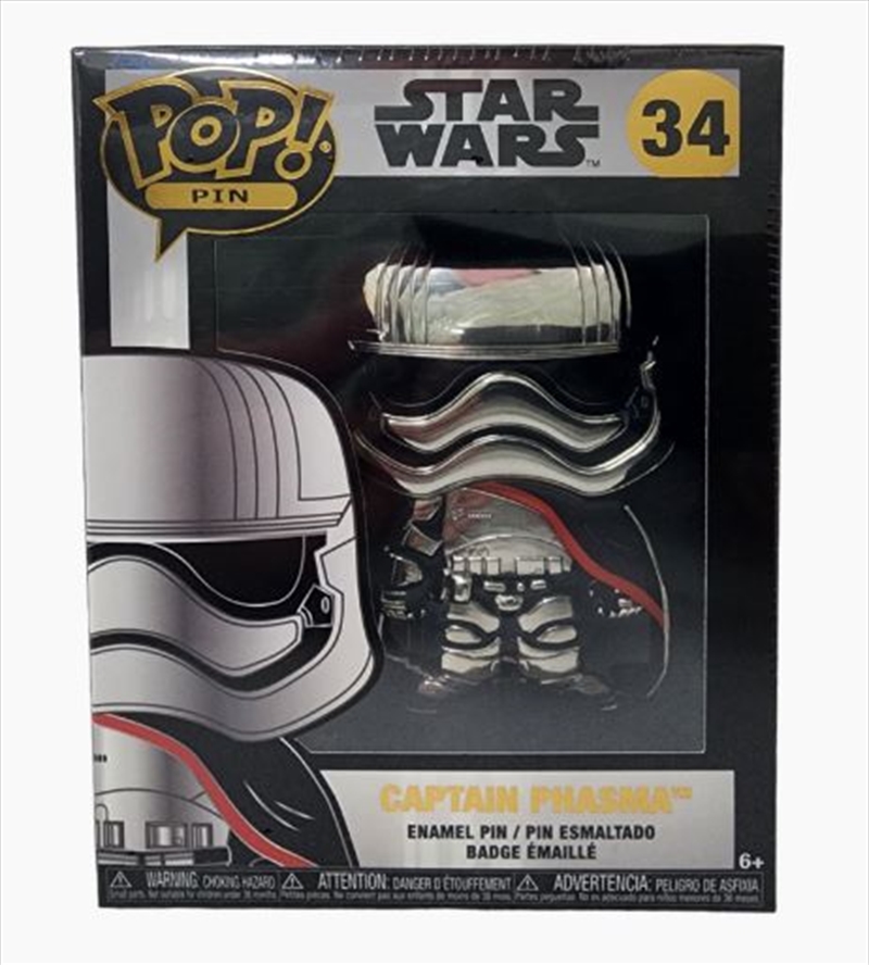 Star Wars - Captain Phasma Pop! Enamel Pin/Product Detail/Buttons & Pins
