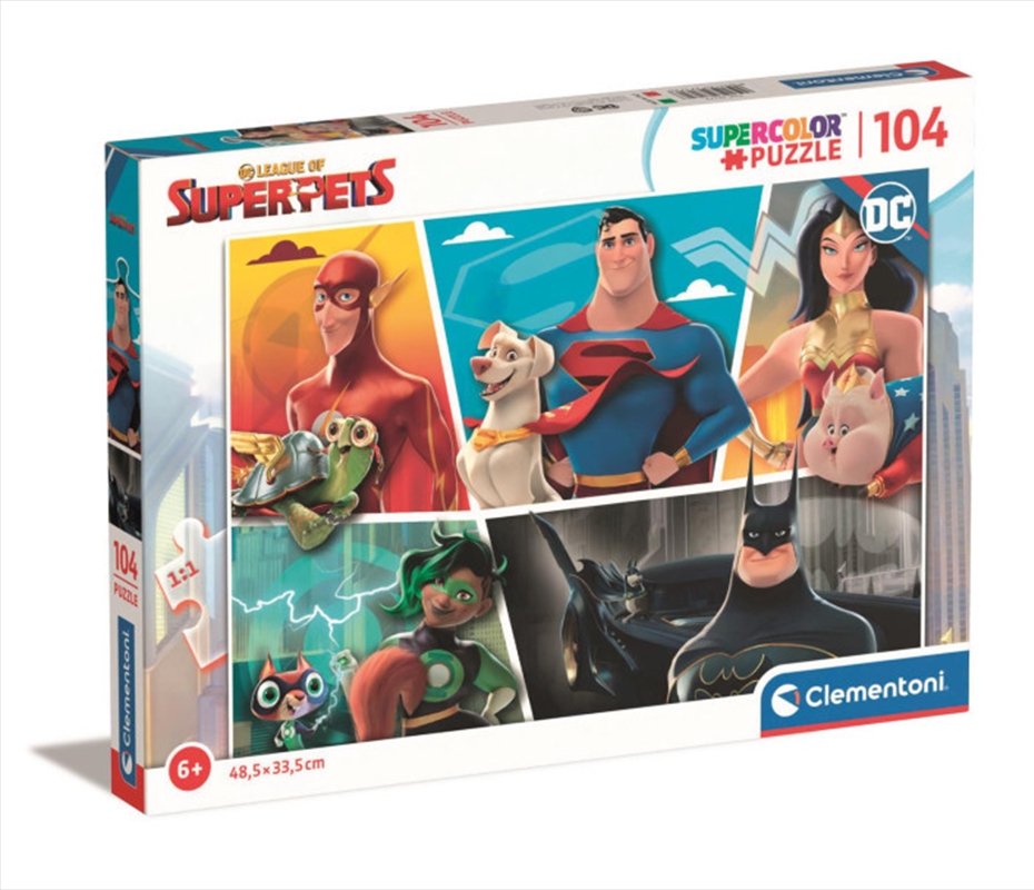 Clementoni Puzzle DC Comics League Of Superpet 104 Pieces | Sanity