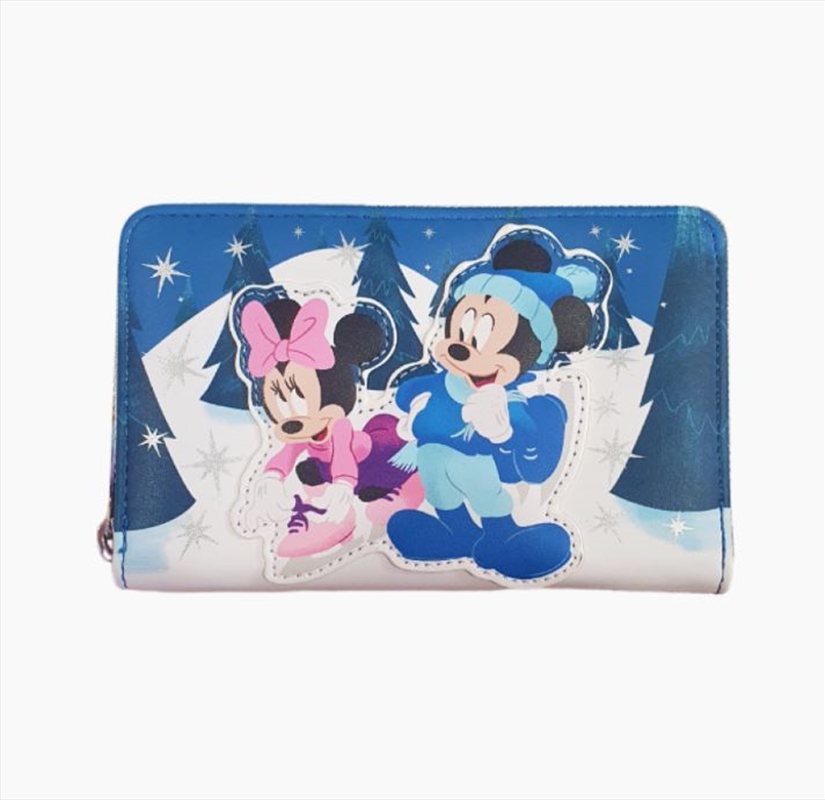 Loungefly Disney - Mickey & Minnie Winter Scene Purse RS/Product Detail/Wallets
