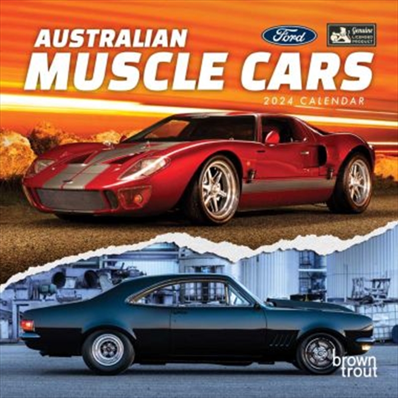 Australian Muscle Cars OFFICIAL  2024 12 x 24 Inch Monthly Square Wall Calendar/Product Detail/Calendars & Diaries