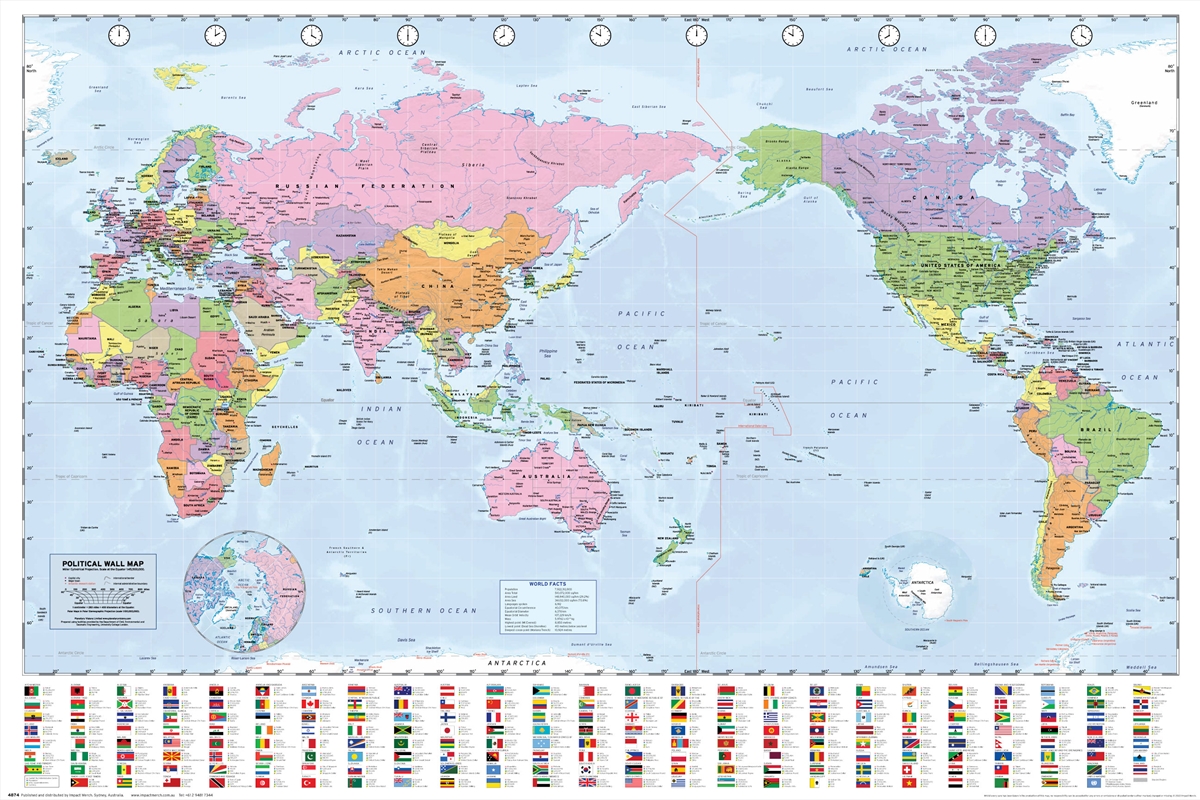 World Map with Flags/Product Detail/Posters & Prints