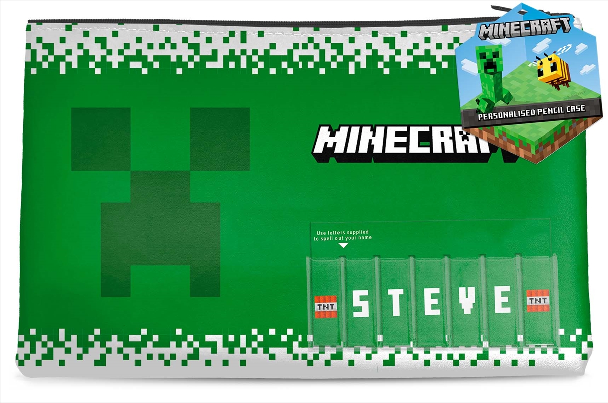 Minecraft - Steve - Named Pencil Case/Product Detail/Pencil Cases