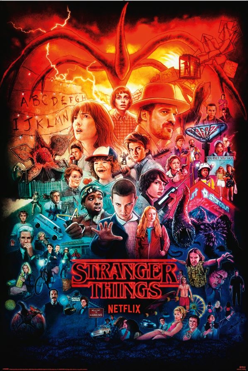 Stranger Things Seasons Montage Poster/Product Detail/Posters & Prints