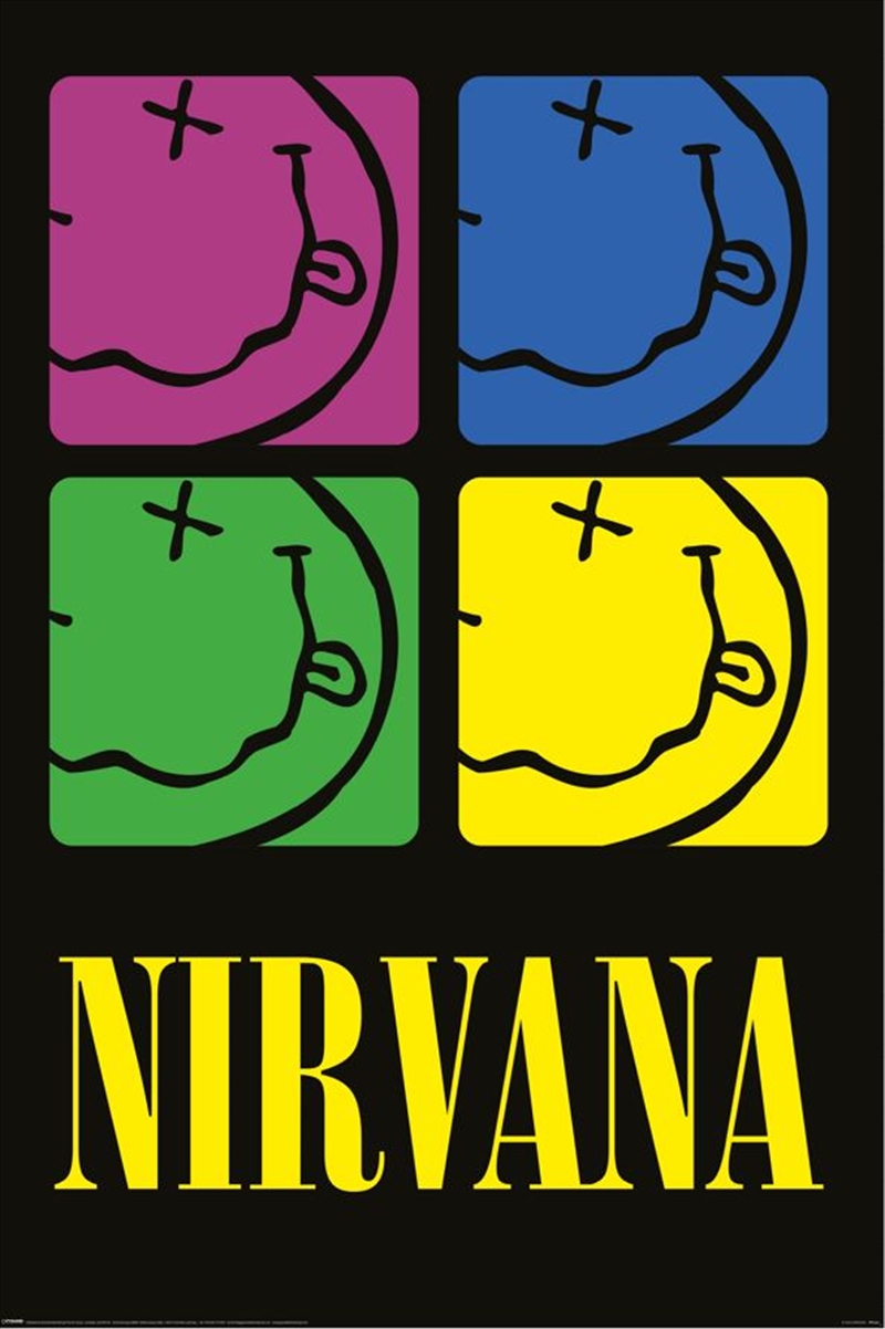 Nirvana - Smiley Squares/Product Detail/Posters & Prints