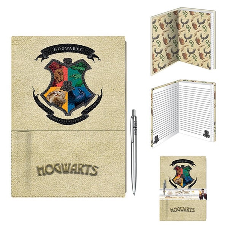 Harry Potter - Intricate houses - Premium Notebook w Pen/Product Detail/Notebooks & Journals