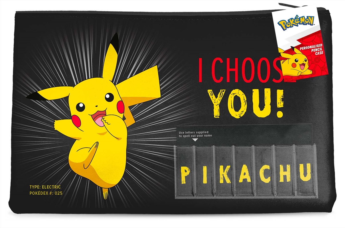 Pokemon - I Choose You - Named Pencil Case/Product Detail/Pencil Cases