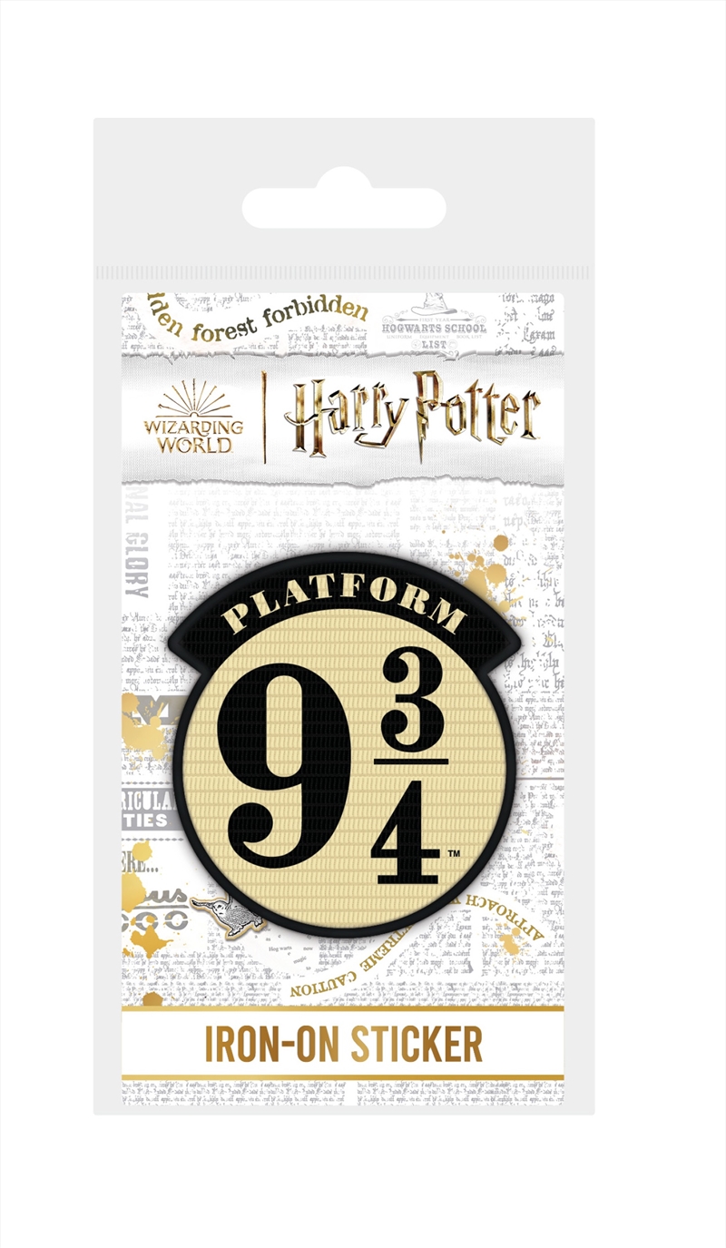 Harry Potter - Platform 9 3/4 - Iron-On Patch/Product Detail/Accessories