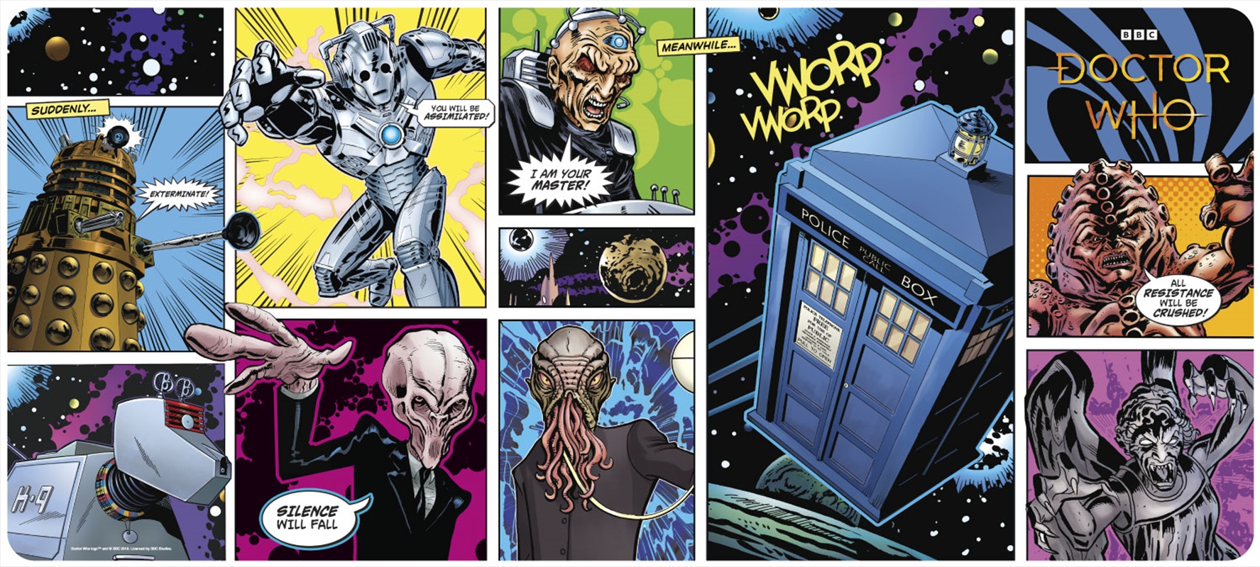 Doctor Who - Villains - XXL Gaming Mat/Product Detail/Computer Accessories