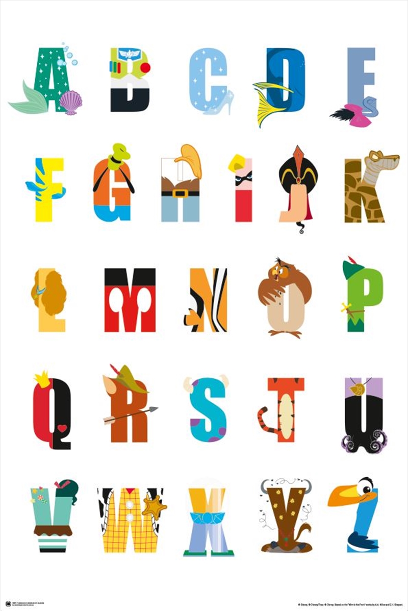 Disney Animation - Alphabet Mania/Product Detail/Posters & Prints
