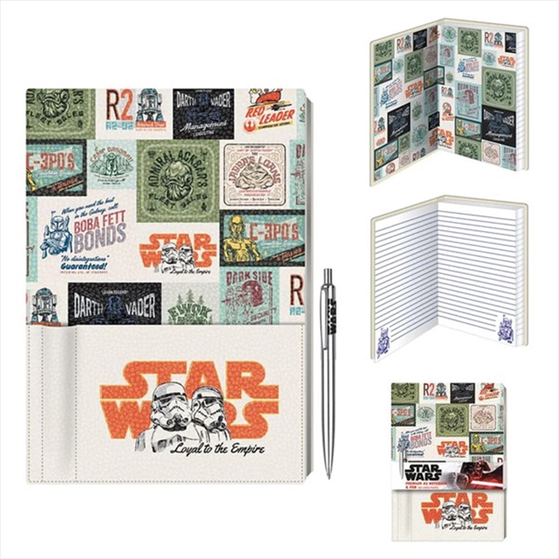 Star Wars Classic - Retro - Premium Notebook With Pen/Product Detail/Notebooks & Journals