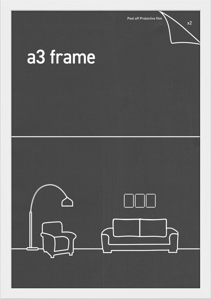 A3 Frame White 28x40Cm/Product Detail/Decor