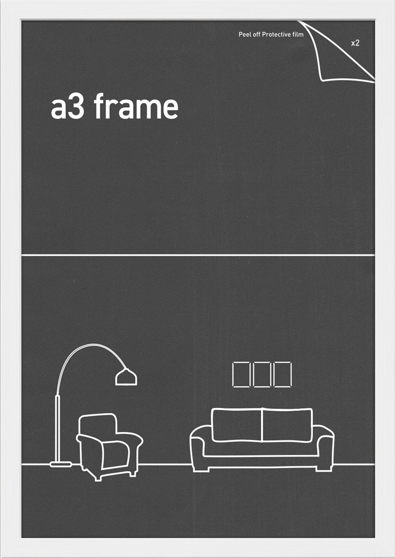Buy A3 Frame White 28x40Cm Online Sanity