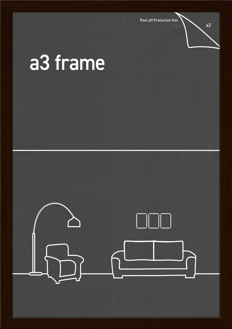 A3 Frame Rustic Oak 28 x 40Cm/Product Detail/Decor