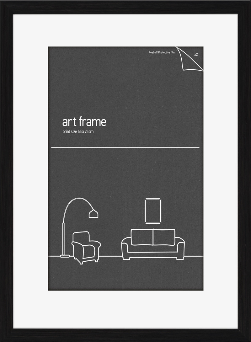 55x75 Frame Black - Fits 50x70cm Print/Product Detail/Decor