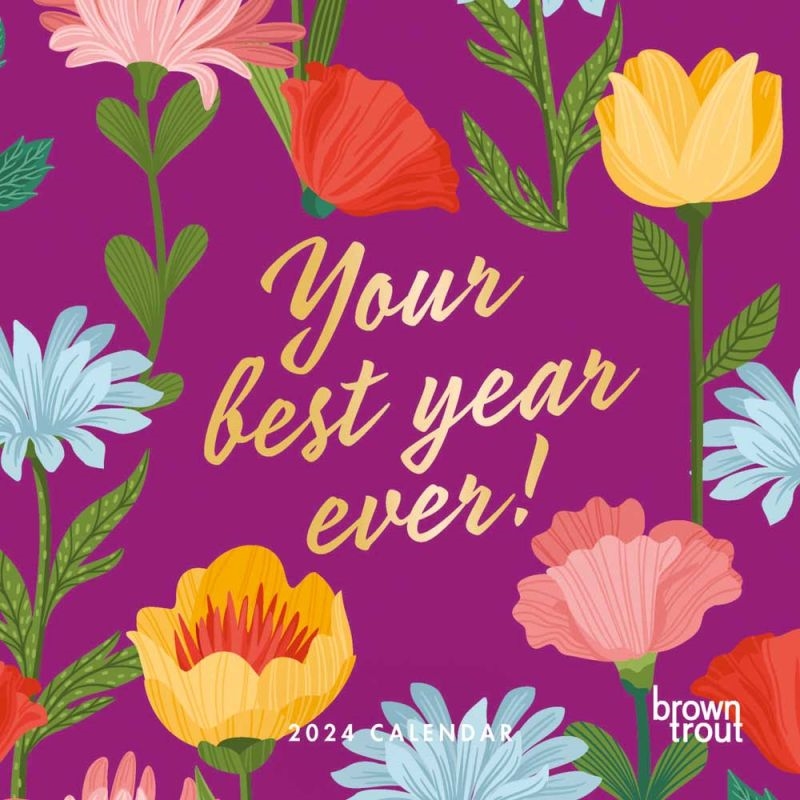 Your Best Year Ever  2024 12 x 24 Inch Monthly Square Wall Calendar/Product Detail/Calendars & Diaries