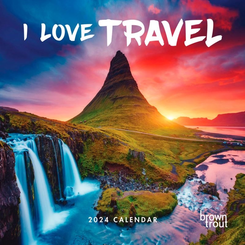 I Love Travel  2024 12 x 24 Inch Monthly SquareWall Calendar/Product Detail/Calendars & Diaries