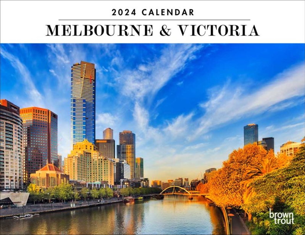 Melbourne & Victoria  2024 12 x 19 Inch Monthly Horizontal Wall Calendar/Product Detail/Calendars & Diaries