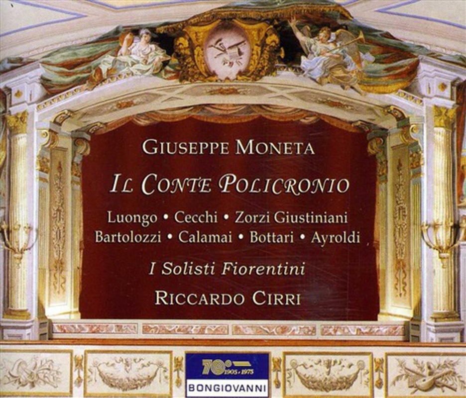 Il Conte Policronio Farsa in Prosa Con Musica/Product Detail/Classical