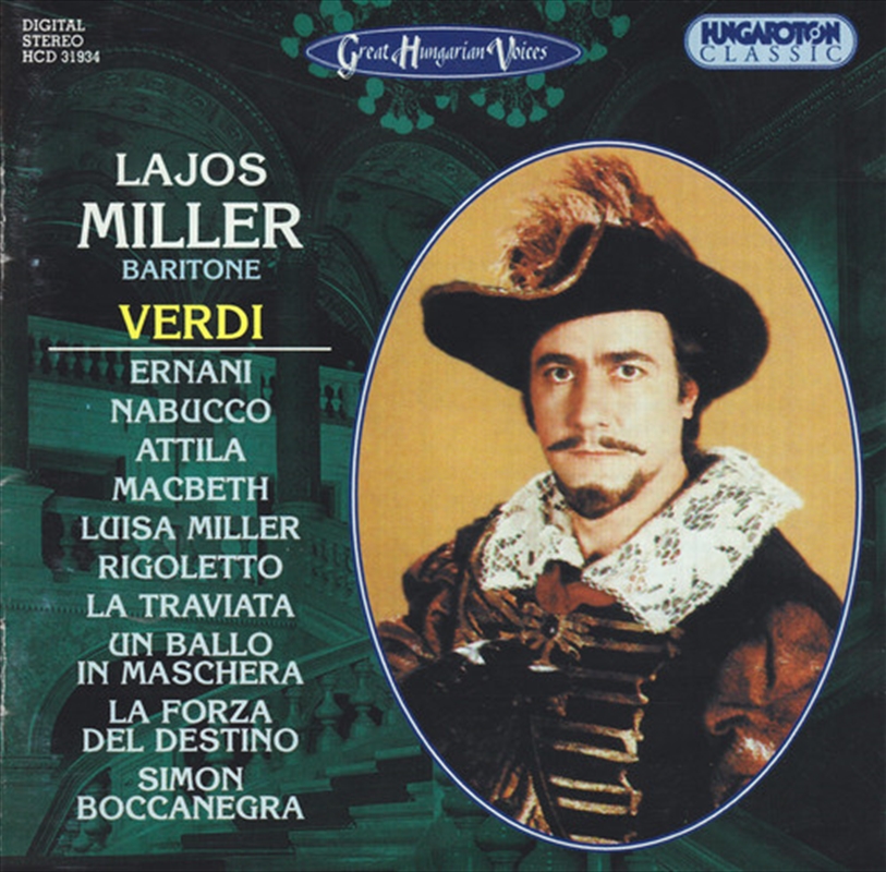 Lajos Miller: Arias from Ernani MacBeth Rigoletto/Product Detail/Classical