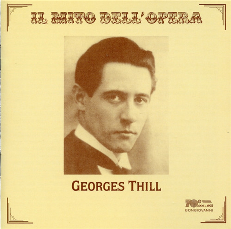 Georges Thill Sings Opera Arias/Product Detail/Classical