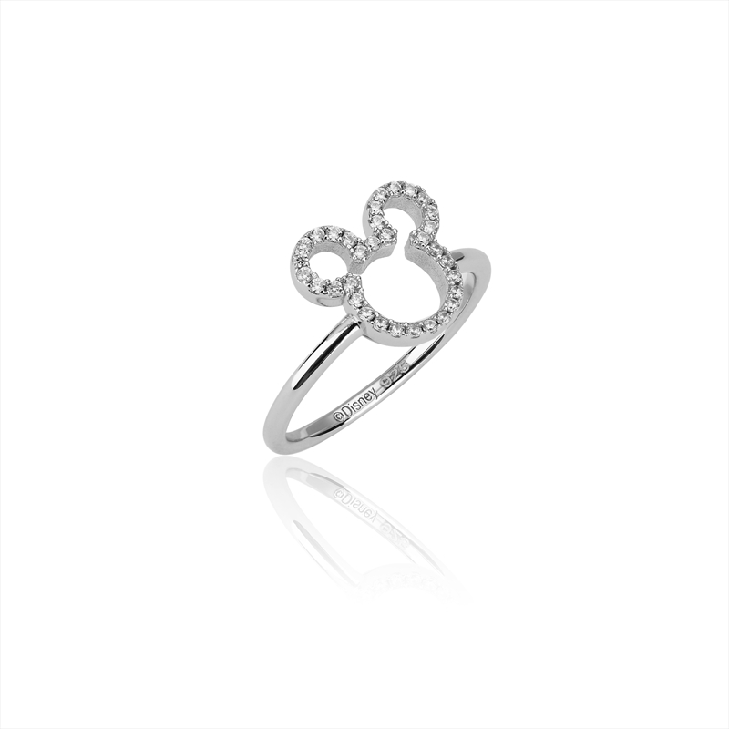 Ss Wgp Mickey Head Ring - Size 8/Product Detail/Jewellery