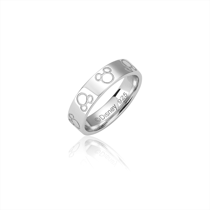Ss Wgp Mickey Love Ring - Size 6/Product Detail/Jewellery