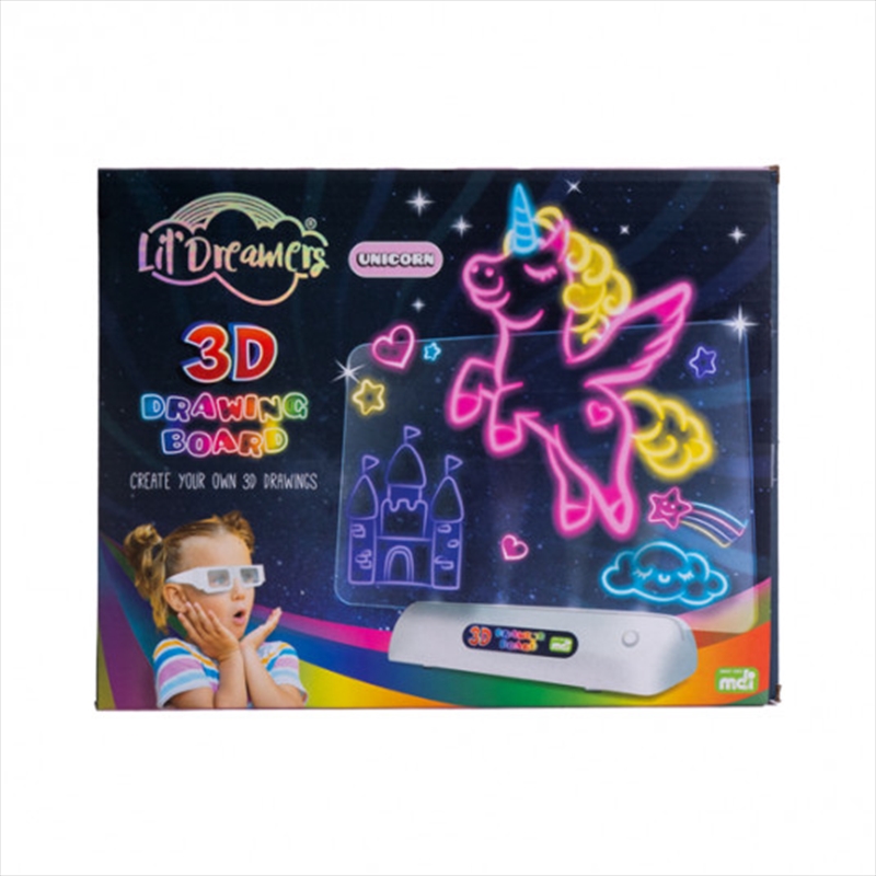 Lil Dreamers Unicorn Kingdom's 3D Illuminate Drawing Board/Product Detail/Arts & Craft