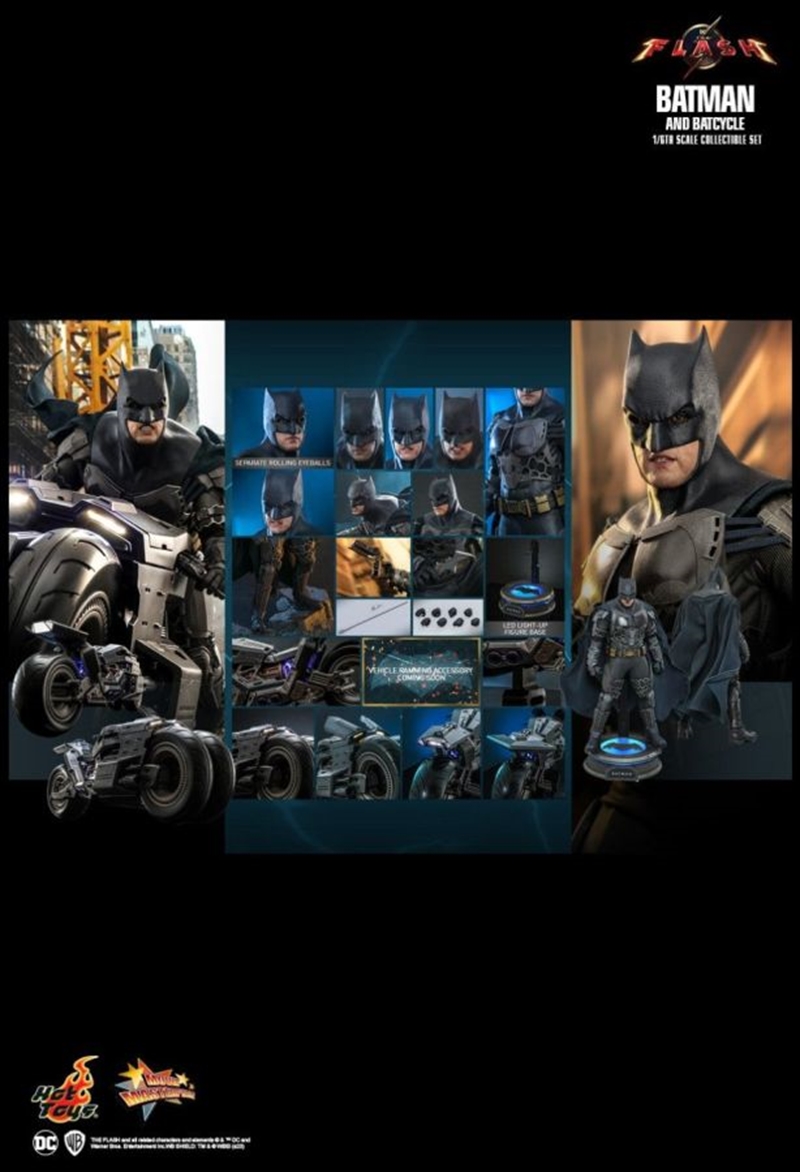 Flash (2023) - Batman & Batcycle 1:6 Scale Collectable Action Figure Set/Product Detail/Figurines
