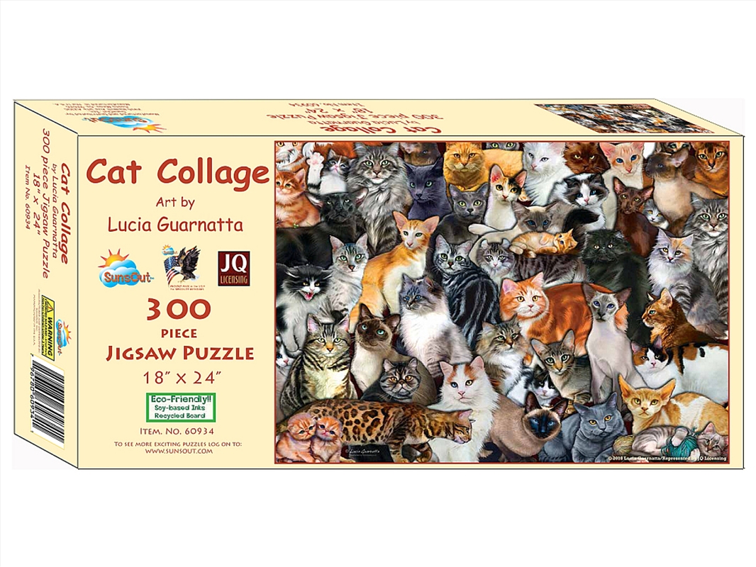 Cat Collage 300 Piece XL/Product Detail/Jigsaw Puzzles