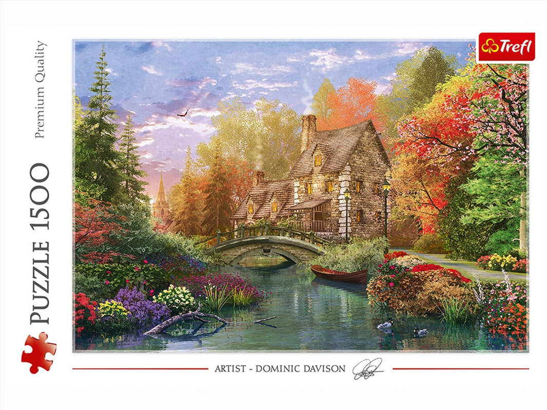 Cottage By The Lake 1500 Piece/Product Detail/Jigsaw Puzzles